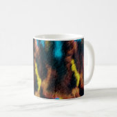 Disco Ikat Muster. Farbige Kunstgeschichte.  Kaffeetasse (VorderseiteRechts)