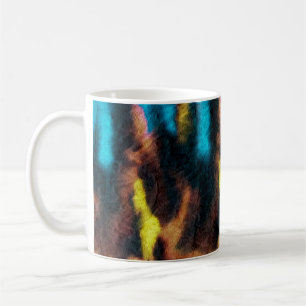 Disco Ikat Muster. Farbige Kunstgeschichte.  Kaffeetasse