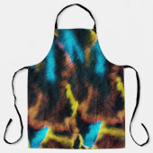 Disco Ikat Muster. Farbige Kunstgeschichte. Schürze (Vorderseite)