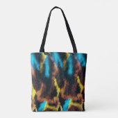 Disco Ikat Muster. Farbige Kunstgeschichte. Tasche (Rückseite)