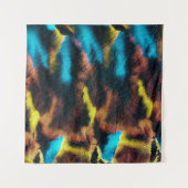 Disco Ikat Muster. Farbige Kunstgeschichte. Wandteppich (Vorderseite)