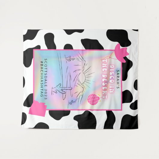 "Disco in der Wüste" Bach Party Hintergrund Wandteppich (Vorderseite (Horizontal))