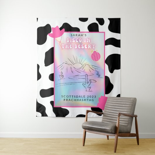 "Disco in der Wüste" Bach Party Hintergrund Wandteppich (Beispiel)