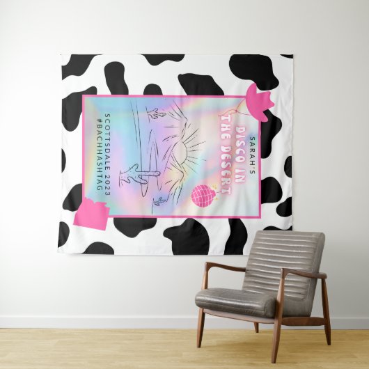 "Disco in der Wüste" Bach Party Hintergrund Wandteppich (Beispiel (Horizontal))