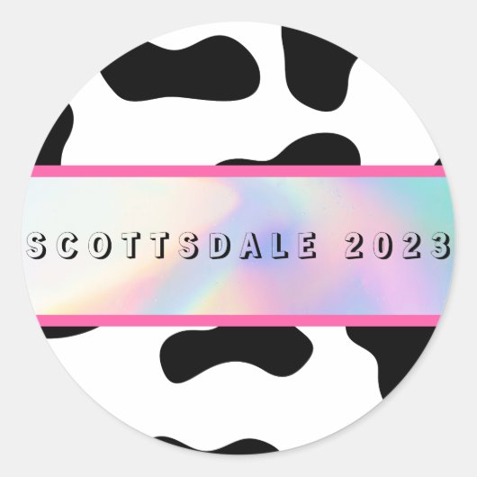 "Disco in der Wüste" Bach Party Stickers (Vorderseite)