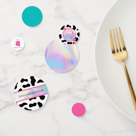 "Disco in der Wüste" Bach Party Table Confetti Konfetti (Gruppe)