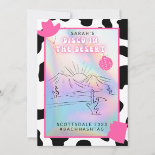 "Disco in der Wüste" Scottsdale Bach-Einladung Einladung