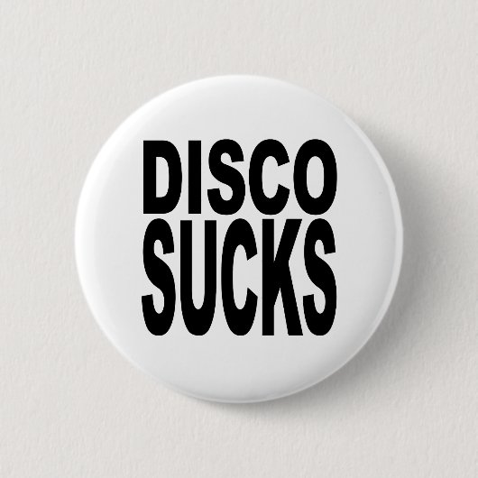Disco ist zum Kotzen Button (Vorderseite)