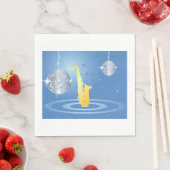 Disco Jazz Saxophone Parco Tassino Serviette (Beispiel)