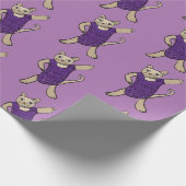 Disco-Katze Geschenkpapier (Ecke)