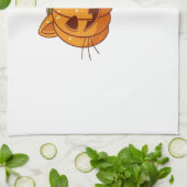 Disco-Katze Jack o'Lantern Classic T-Shirt Geschirrtuch (Gefaltet)