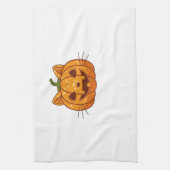 Disco-Katze Jack o'Lantern Classic T-Shirt Geschirrtuch (Vertikal)