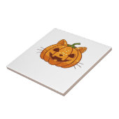 Disco-Katze Jack o'Lantern Klassisches T-Shirt Fliese (Seite)