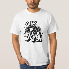 Disco King Groom Bridge Engagement Party T-Shirt