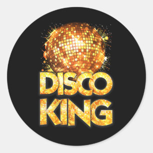 Disco King - Sevence Museo Cantonale d'Arte Vintag Runder Aufkleber