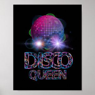 Disco-Königin - 70er Disco-Themen Vintage Siebzige Poster