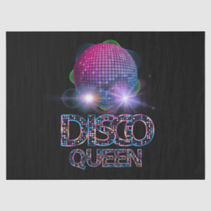 Disco-Königin - 70er Disco-Themen Vintage Siebzige Seidenpapier