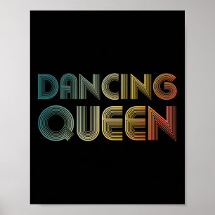 Disco-Königin Funky Vintage 70er 80er Für Tanzpart Poster