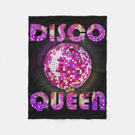Disco Königin über die Burg Funk Fleecedecke (Vorderseite)