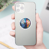 Disco-Kugel Aufkleber (Telefon)