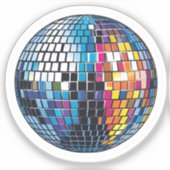 Disco-Kugel Aufkleber (Vorderseite)