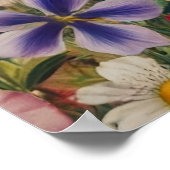 Disco-Kugel-Blumen-Wandkunst Retro-Maximalist-Post Poster (Ecke)
