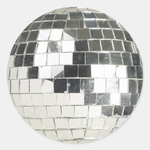 Disco-Kugel Foto Runder Aufkleber