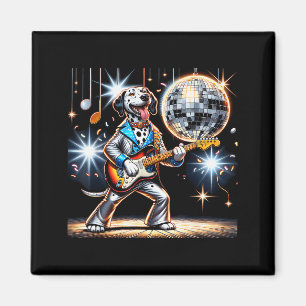 Disco-Kugel-Gitarre Dalmatiner-Hund Männer Frauen Magnet