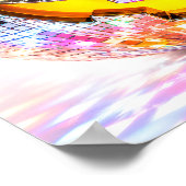 Disco-Kugel Glitzer-Kürbis Poster (Ecke)