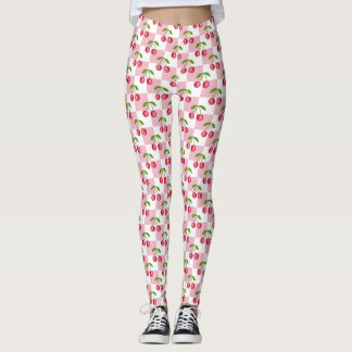 Disco-Kugel-Kirsch-Karo-Muster Leggings