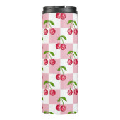 Disco-Kugel-Kirsch-Karo-Muster Thermosbecher (Rückseite)