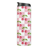 Disco-Kugel-Kirsch-Karo-Muster Thermosbecher (Nach rechts gedreht)