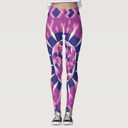 Disco-Kugel-Muster Leggings (Vorderseite)