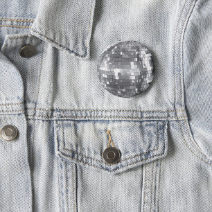 Disco-Kugel-Party-Junggesellinnen-Abschied-Geburts Button