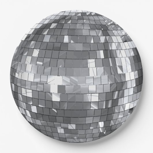 Disco-Kugel-Party-Junggesellinnen-Abschied-Geburts Pappteller (Vorderseite)