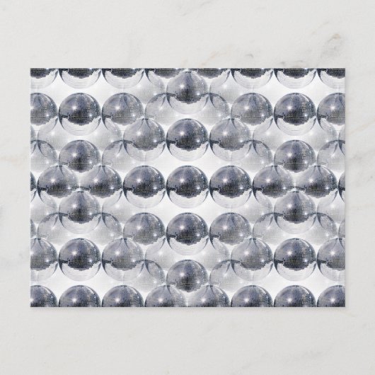 Disco-Kugel Postkarte (Vorderseite)