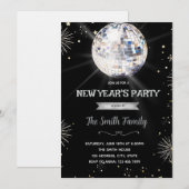 Disco-Kugel-Silvester-Einladung Einladung (Vorne/Hinten)