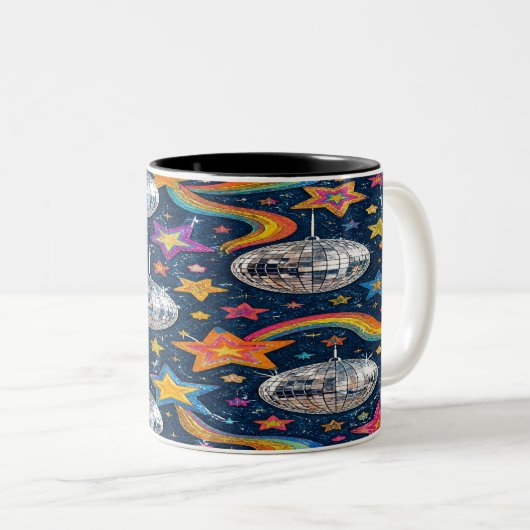 Disco-Kugel Stars Tasse (VorderseiteRechts)
