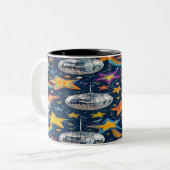 Disco-Kugel Stars Tasse (Vorderseite Links)