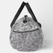 Disco-Kugel-Thema Faux-Silber Duffle Bag (Rechts)