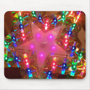 Disco-Licht-Stern Mousepad