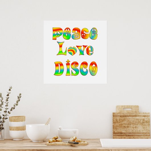 Disco Liebe Poster (Küche)