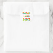 Disco Liebe Runder Aufkleber (Tasche)