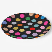 Disco Lights Pappteller (Schrägansicht)