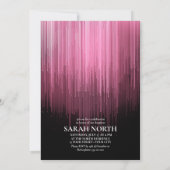 Disco Lights Sweet 16 Pink ID77 Einladung (Rückseite)