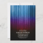 Disco Lights Sweet 16 Rainbow ID777 Einladung (Rückseite)