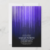 Disco Lights Sweet 16 Violet ID777 Einladung (Rückseite)