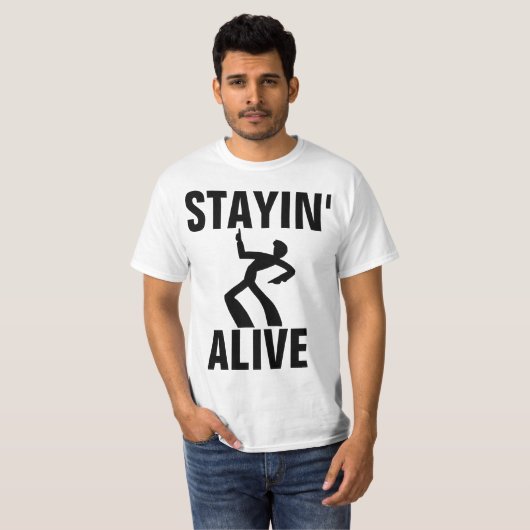 DISCO LOVER T - Shirt, BLEIBE LEBEN T-Shirt (Vorne ganz)