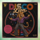 Disco-Löwe Fensteraufkleber (Blatt 3)
