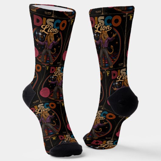 Disco-Löwe Socken (Gewinkelt)